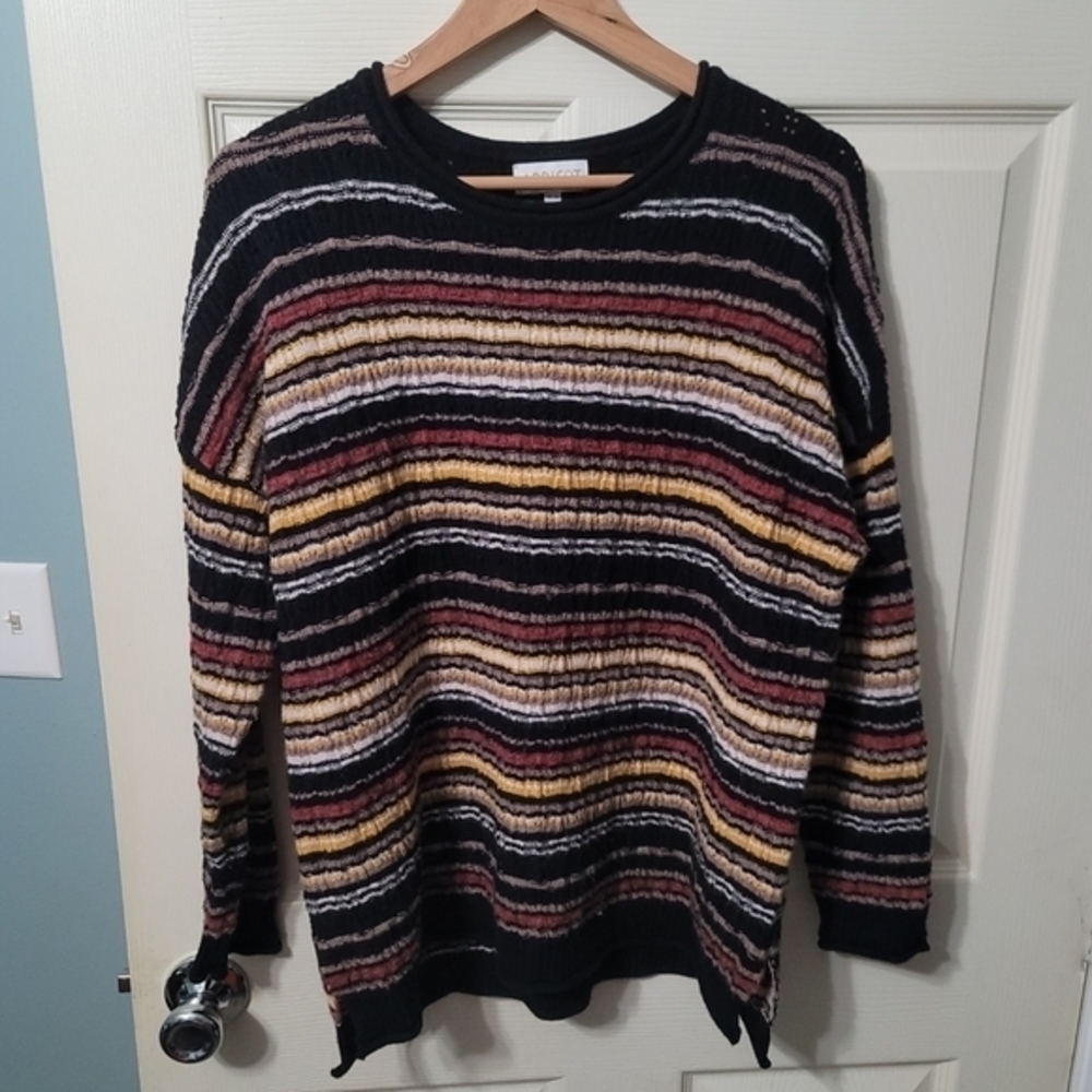 APRICOT Stripped‎ Knit Sweater Womens 8 Excellent Condition.